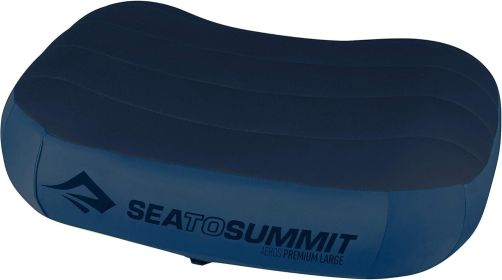 Thick Camping Memory Foam Pillow, Compressible & Ultralight Travel Pillow for Backpacking - Ergonomic Neck & Lumbar Support for Side Sleepers (size: Navy Blue   Large)