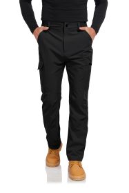 Men's Hiking Cargo Pants Lightweight Quick-Dry Waterproof Stretch Work Fishing Travel Outdoor Pants with 6 Pockets (size: 30)