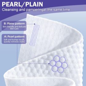2/1pc Of Bamboo Adhesive Face Towel - 50 XL Disposable Cleaning Cloth, Soft And Hypoallergenic Makeup Remover Wet Wipes, Suitable For All Skin Ty (Quantity: 2 pieces(100 pcs))